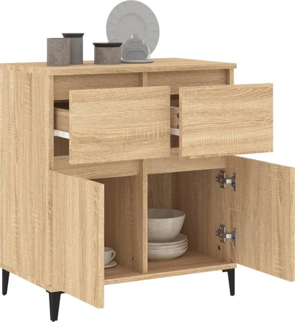 vidaXL Κομότα σε δρυς Sonoma, 60x35x70 εκ., από συνθετικό ξύλο