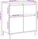 vidaXL Κομότα σε δρυς Sonoma, 60x35x70 εκ., από συνθετικό ξύλο