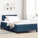 vidaXL Lozko Box Spring z Materacem Granatowym 120x200 cm Tkanina