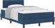 vidaXL Lozko Box Spring z Materacem Granatowym 120x200 cm Tkanina