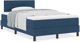 vidaXL Lozko Box Spring z Materacem Granatowym 120x200 cm Tkanina
