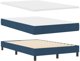 vidaXL Lozko Box Spring z Materacem Granatowym 120x200 cm Tkanina