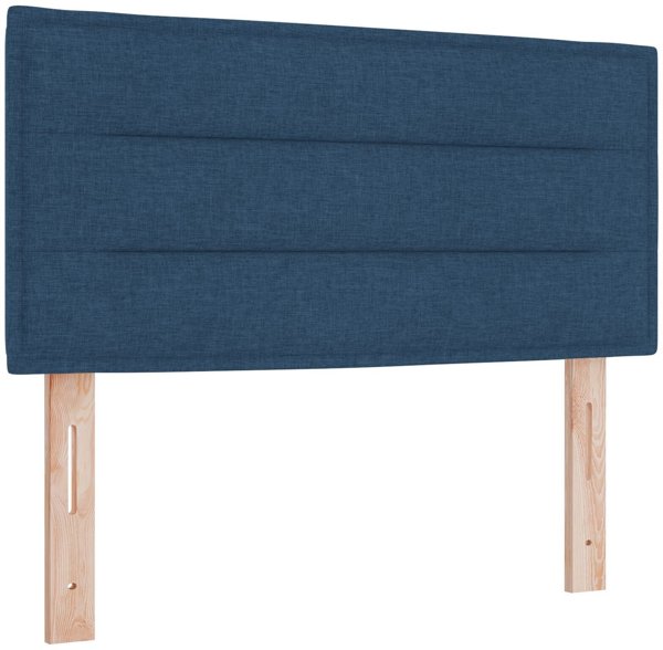 vidaXL Lozko Box Spring z Materacem Granatowym 120x200 cm Tkanina