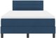 vidaXL Lozko Box Spring z Materacem Granatowym 120x200 cm Tkanina