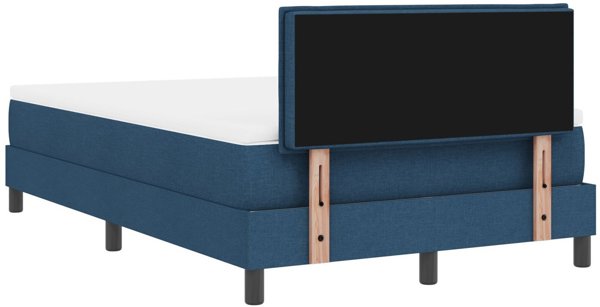 vidaXL Lozko Box Spring z Materacem Granatowym 120x200 cm Tkanina