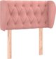 vidaXL Zaglowek uszak rozowy 83x23x78/88 cm aksamitny