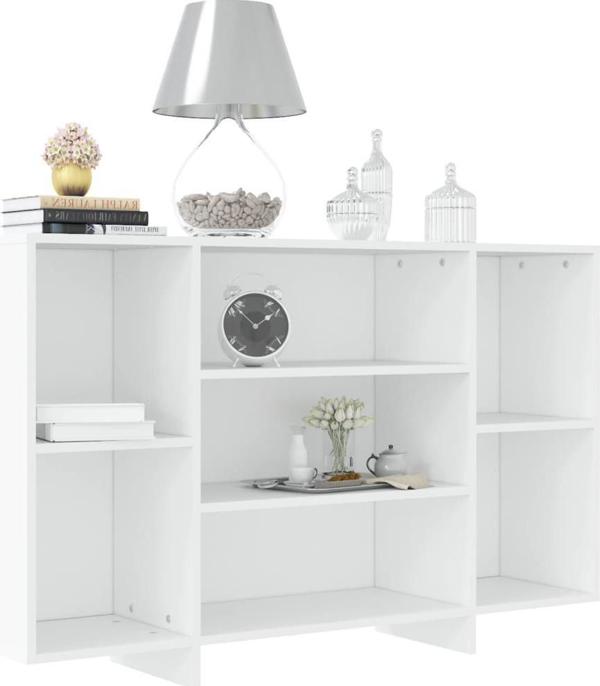 vidaXL Ντουλάπα, λευκή, 120x30x75 cm, μοριοσανίδα
