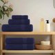 vidaXL Σετ 10 Πετσέτες Χεριών Μπλε 50x100cm 360 gsm 100% Βαμβάκι