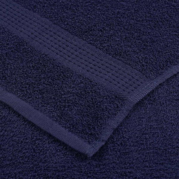 vidaXL Σετ 10 Πετσέτες Χεριών Μπλε 50x100cm 360 gsm 100% Βαμβάκι