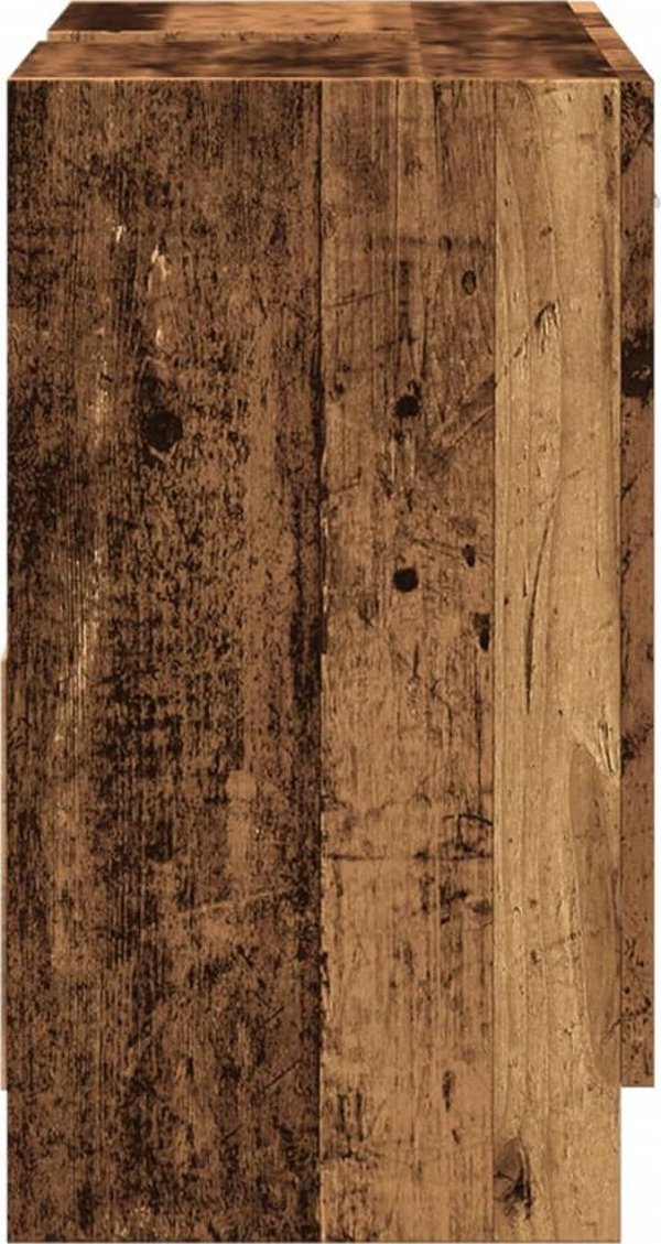 vidaXL Ντουλάπι κάτω από νιπτήρα, παλιό ξύλο, 63x30x54 εκ.