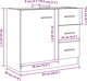 vidaXL Ντουλάπι κάτω από νιπτήρα, παλιό ξύλο, 63x30x54 εκ.