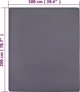 vidaXL Σεντόνια, 2 τεμ., ανθρακί, 100x200 εκ., βαμβακερό ζέρσεϊ