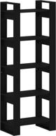 vidaXL Ράφι για βιβλία/διαχωριστικό, μαύρο, 60x35x160 εκ., πεύκο