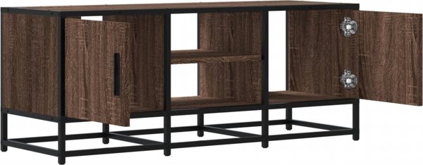 vidaXL Έπιπλο τηλεόρασης, καφέ δρυς, 100x35x41 εκ