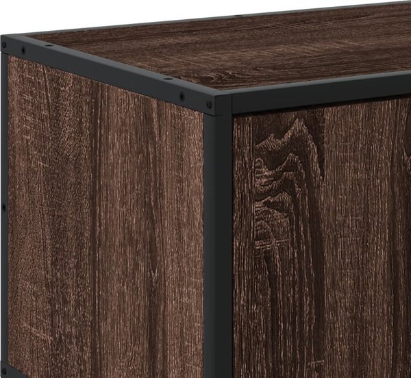 vidaXL Έπιπλο τηλεόρασης, καφέ δρυς, 100x35x41 εκ