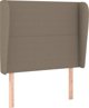 vidaXL Κεφαλάρι uszak, taupe, 93x23x118/128 cm, ύφασμα