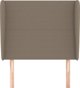 vidaXL Κεφαλάρι uszak, taupe, 93x23x118/128 cm, ύφασμα