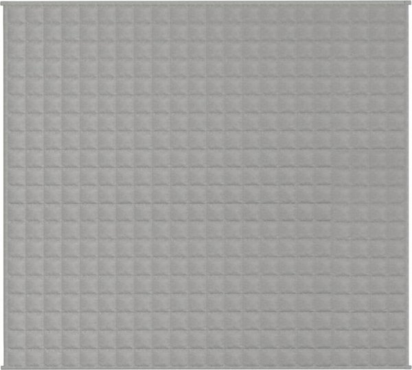 vidaXL Κουβέρτα βάρους, γκρι, 200x220 εκ., 9 κιλά, υφασμάτινη
