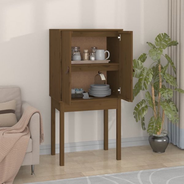 vidaXL Μπουφές, καφέ μέλι, 60x40x120 εκ, από μασίφ πεύκο