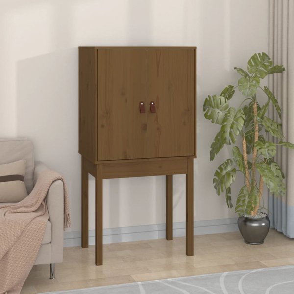vidaXL Μπουφές, καφέ μέλι, 60x40x120 εκ, από μασίφ πεύκο
