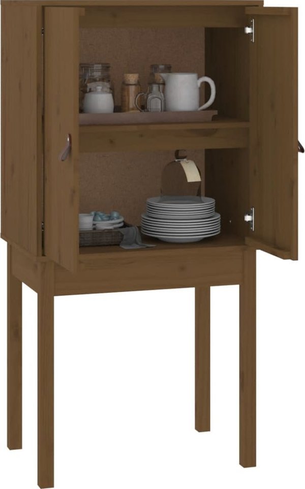 vidaXL Μπουφές, καφέ μέλι, 60x40x120 εκ, από μασίφ πεύκο