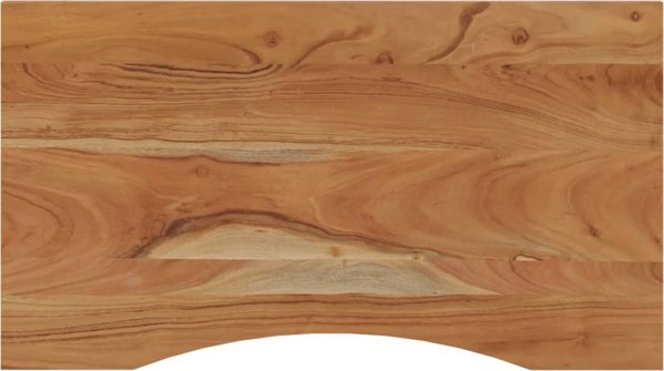 vidaXL Επιφάνεια γραφείου, 90x50x2,5 εκ., ορθογώνια, μασίφ ξύλο ακασίας