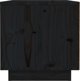 vidaXL vidaXL Szafki nocne, 2 szt., czarne, 40x34x35 cm, lite drewno sosnowe