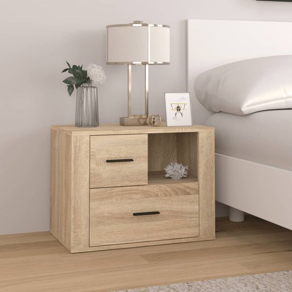 vidaXL Szafka nocna, dab sonoma, 60x36x45 cm, material drewnopochodny