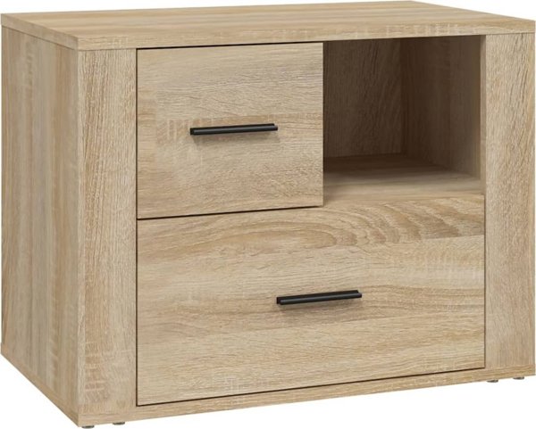 vidaXL Szafka nocna, dab sonoma, 60x36x45 cm, material drewnopochodny