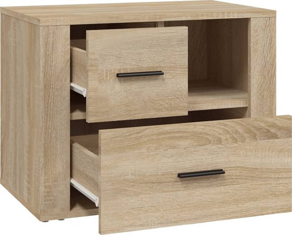 vidaXL Szafka nocna, dab sonoma, 60x36x45 cm, material drewnopochodny