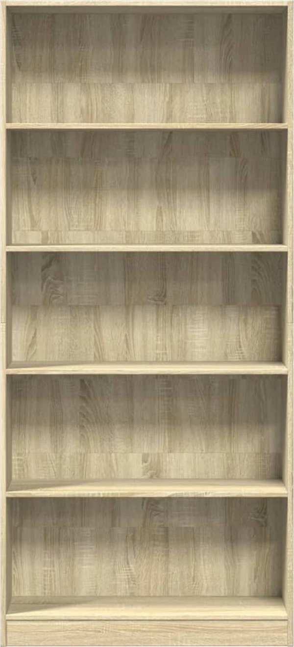 vidaXL Regal, dab sonoma, 80x24x176 cm, material drewnopochodny