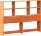 vidaXL Κρεβάτι με ράφι, χωρίς στρώμα, 135x190 cm, ξύλο πεύκου