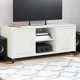 vidaXL Έπιπλο RTV, λευκό, 100,5x39x43,5 εκ., από χάλυβα