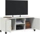 vidaXL Έπιπλο RTV, λευκό, 100,5x39x43,5 εκ., από χάλυβα
