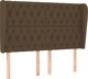 vidaXL Zaglewek uszak, σκούρο καφέ, 163x23x118/128 εκ., ύφασμα