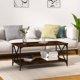 vidaXL Τραπέζι σαλονιού, καπνιστό δρυς, 100x50x45 εκ