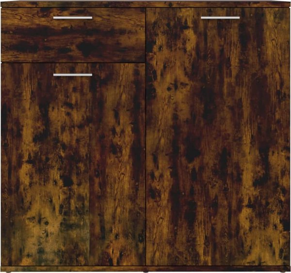 vidaXL Ντουλάπι, καπνισμένο δρυς, 80x36x75 cm