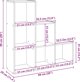 Ράφι διαχωριστικό 3 επιπέδων δρυς sonoma 99x29x99 εκ.