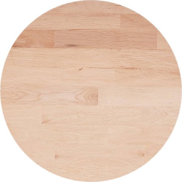 vidaXL Στρογγυλή επιφάνεια τραπεζιού, 50x1,5 cm, από ακατέργαστο ξύλο δρυός