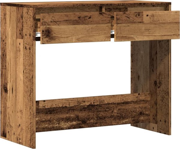 vidaXL vidaXL Stolik konsolowy, stare drewno, 89x41x76,5 cm