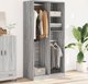 vidaXL Ντουλάπα Sonoma γκρι δρυς, 100x50x200 εκ, ξυλοειδές υλικό