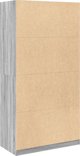vidaXL Ντουλάπα Sonoma γκρι δρυς, 100x50x200 εκ, ξυλοειδές υλικό