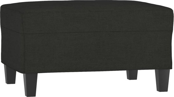Υποπόδιο vidaXL, μαύρο, 70x55x41 cm, ταπετσαρισμένο ύφασμα