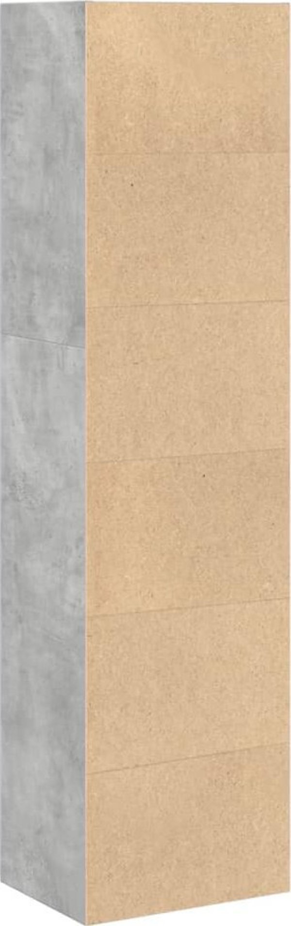 vidaXL Regal na ksiazki, szarosc betonu, 40x30x152 cm