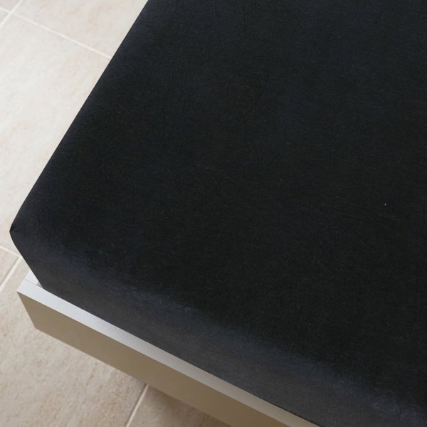 vidaXL Σεντόνια ζέρσεϊ 2 τεμ. μαύρα 160x200 cm βαμβακερά