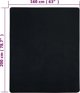 vidaXL Σεντόνια ζέρσεϊ 2 τεμ. μαύρα 160x200 cm βαμβακερά
