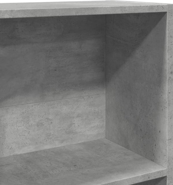 vidaXL Ραφιέρα, ανοιχτό γκρι σκυροδέματος, 60x24x143 εκ, ξυλώδες υλικό