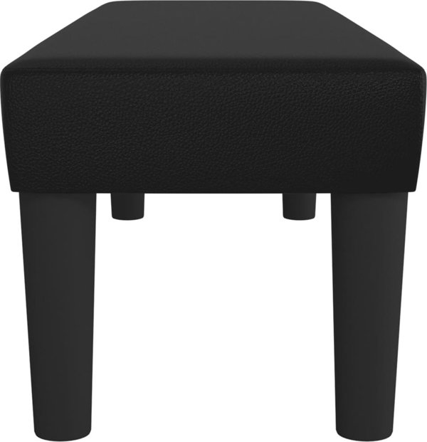 vidaXL Παγκάκι, μαύρο, 100x30x30 cm, ταπετσαρία από τεχνητό δέρμα