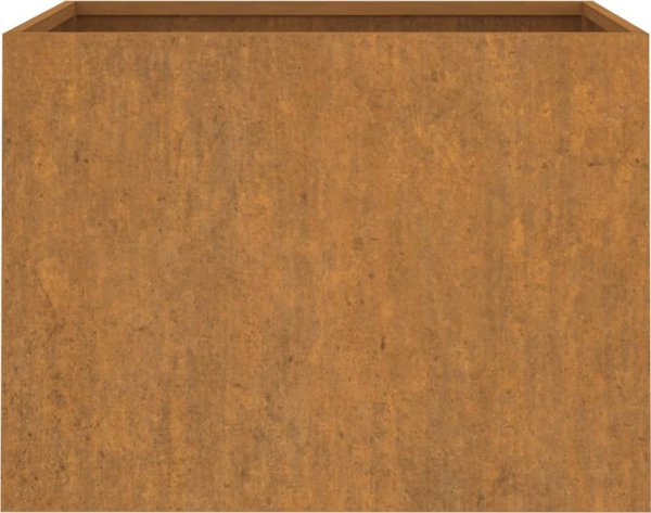 vidaXL Donica, szara, 62x47x46 cm, stal kortenowska