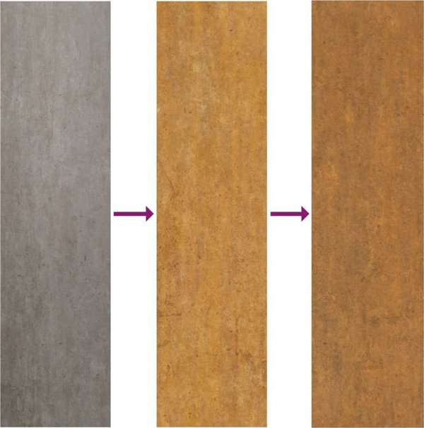 vidaXL Donica, szara, 62x47x46 cm, stal kortenowska